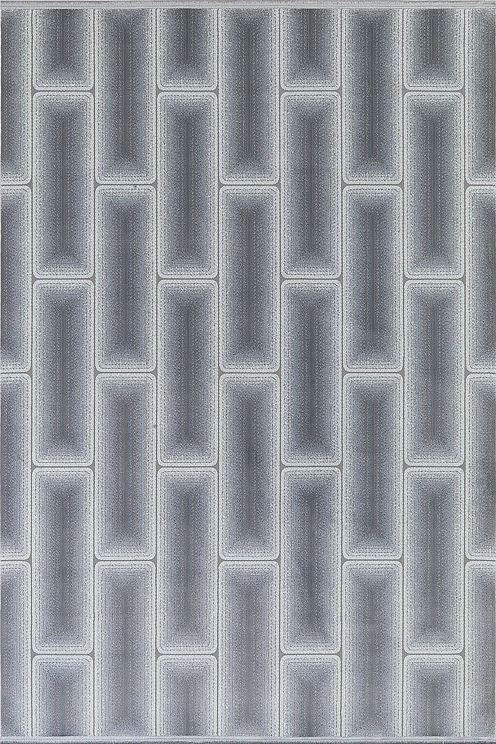 Hayal Yumuşak Kadife Doku Yıkanabilir Kaymaz Dört Mevsim Halı Hy11 Gri - 1