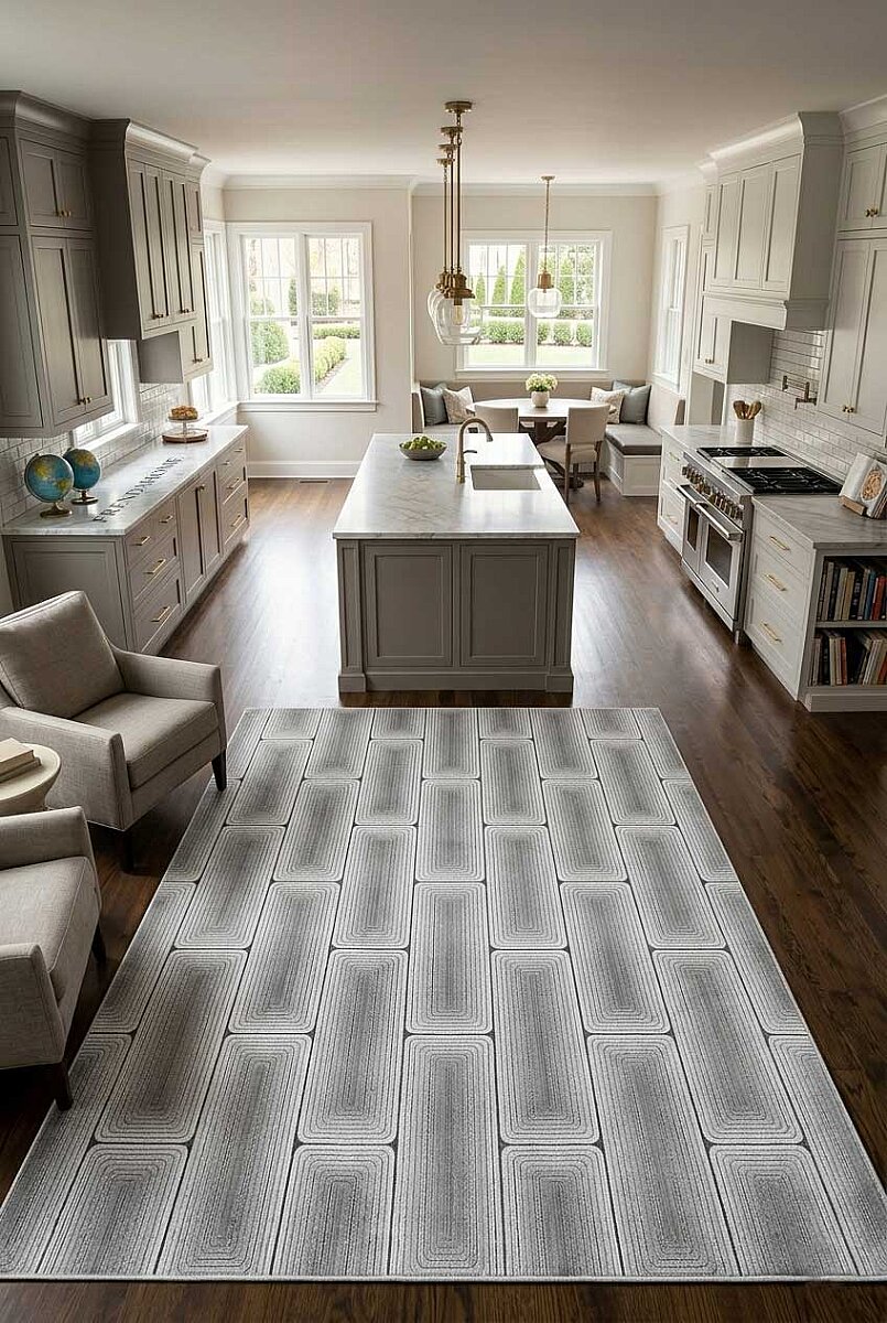 Hayal Yumuşak Kadife Doku Yıkanabilir Kaymaz Dört Mevsim Halı Hy12 Bej - Frenda