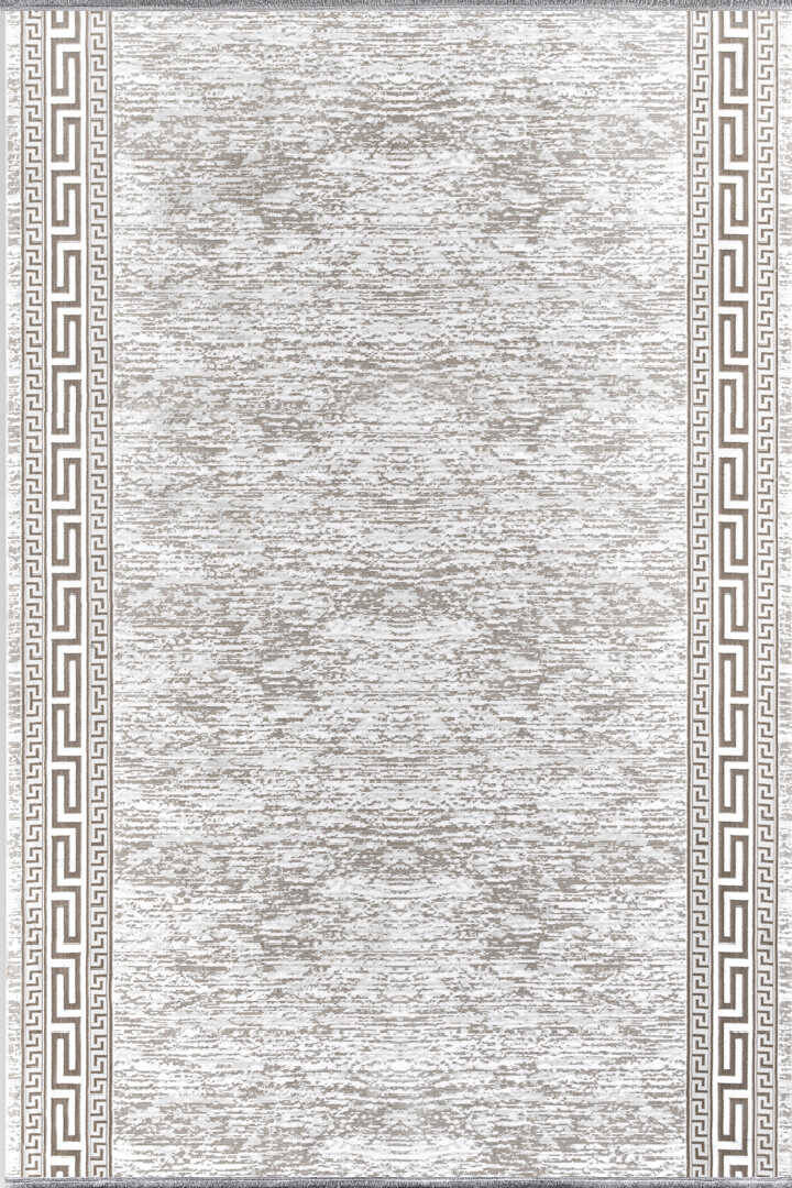 Hayal Yumuşak Kadife Doku Yıkanabilir Kaymaz Dört Mevsim Kişiye Özel Kesme Yolluk Halı Hy01 Bej - 2