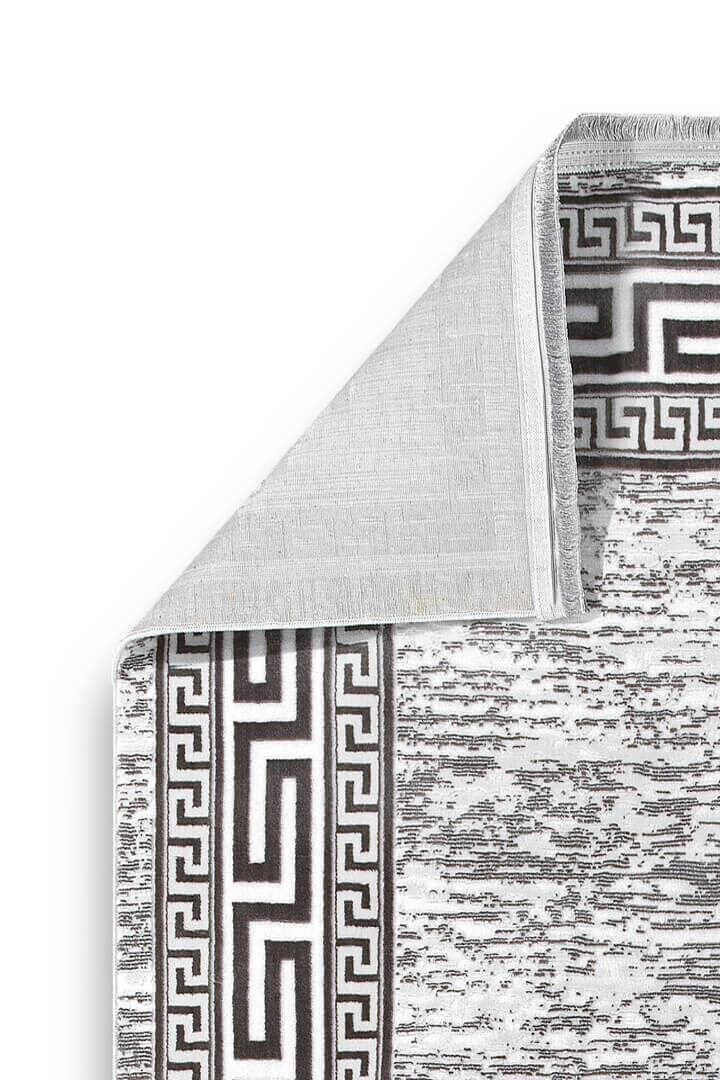 Hayal Yumuşak Kadife Doku Yıkanabilir Kaymaz Dört Mevsim Kişiye Özel Kesme Yolluk Halı Hy01 Gri - 3