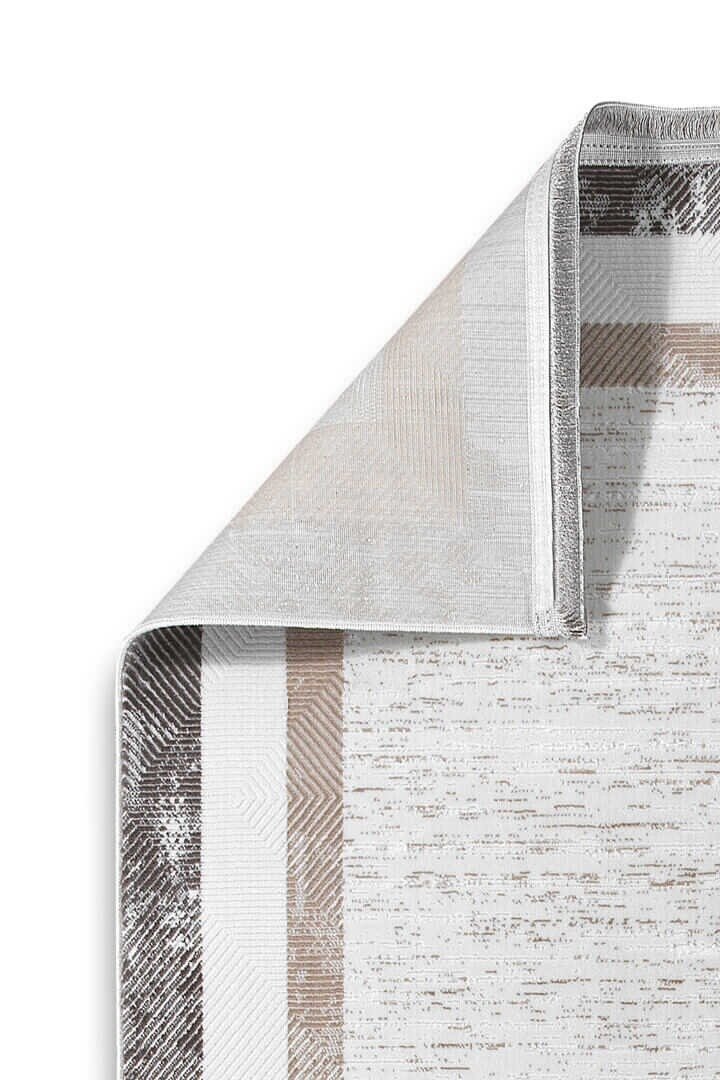 Hayal Yumuşak Kadife Doku Yıkanabilir Kaymaz Dört Mevsim Kişiye Özel Kesme Yolluk Halı Hy02 Gri - 4