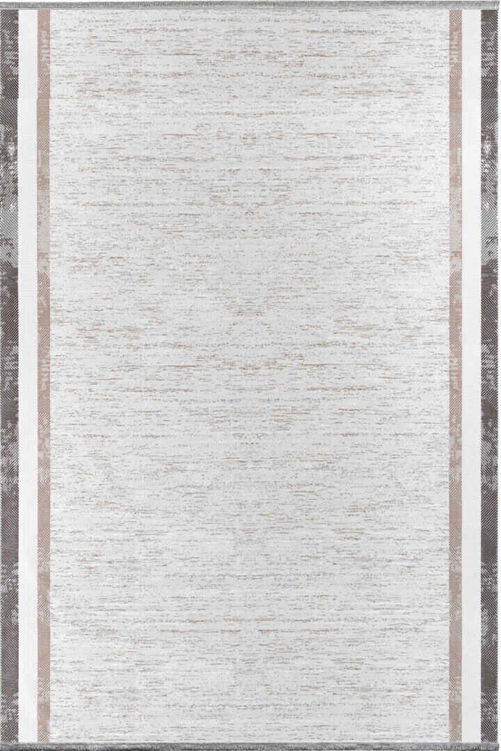 Hayal Yumuşak Kadife Doku Yıkanabilir Kaymaz Dört Mevsim Kişiye Özel Kesme Yolluk Halı Hy02 Gri - 2