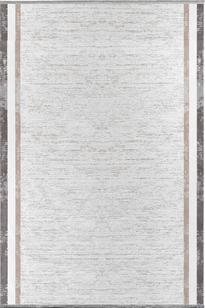 Hayal Yumuşak Kadife Doku Yıkanabilir Kaymaz Dört Mevsim Kişiye Özel Kesme Yolluk Halı Hy02 Gri - 2