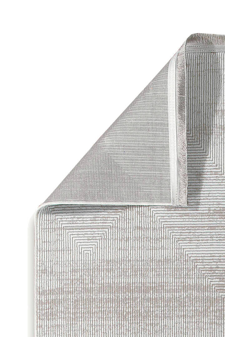 Hayal Yumuşak Kadife Doku Yıkanabilir Kaymaz Dört Mevsim Kişiye Özel Kesme Yolluk Halı Hy03 Gri - 4