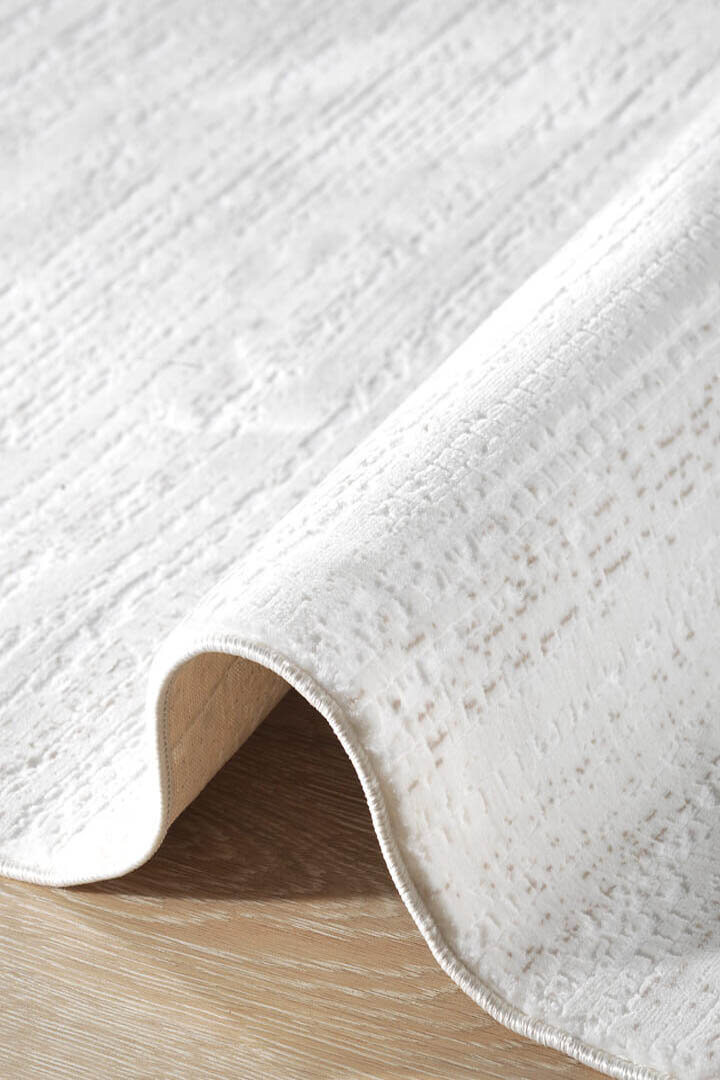 Hayal Yumuşak Kadife Doku Yıkanabilir Kaymaz Dört Mevsim Kişiye Özel Kesme Yolluk Halı Hy06 Bej - 6