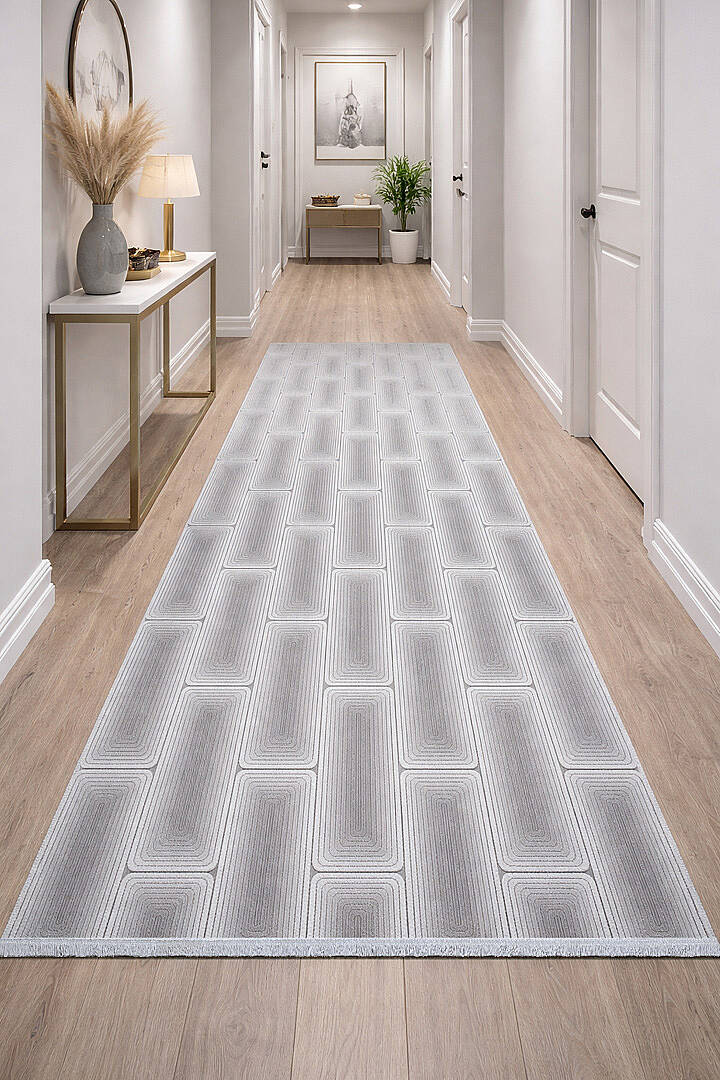 Hayal Yumuşak Kadife Doku Yıkanabilir Kaymaz Dört Mevsim Kişiye Özel Kesme Yolluk Halı Hy12 Bej - 1