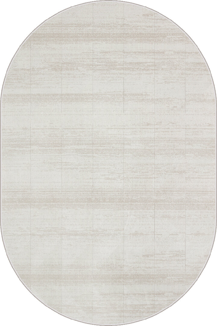 Hayal Yumuşak Kadife Doku Yıkanabilir Kaymaz Dört Mevsim Oval Halı Hy03 Gri 