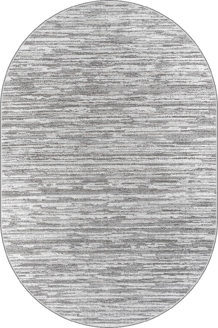 Hayal Yumuşak Kadife Doku Yıkanabilir Kaymaz Dört Mevsim Oval Halı Hy04 Bej - 1