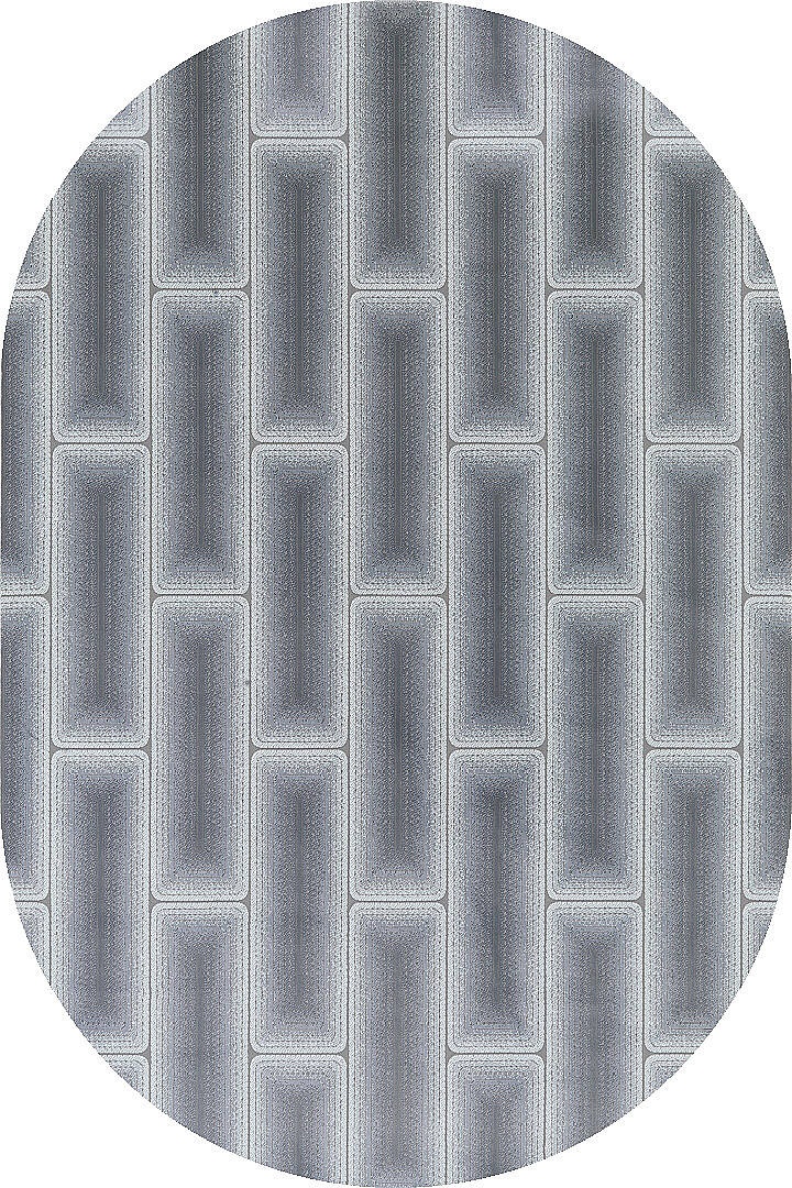 Hayal Yumuşak Kadife Doku Yıkanabilir Kaymaz Dört Mevsim Oval Halı Hy11 Gri - 1