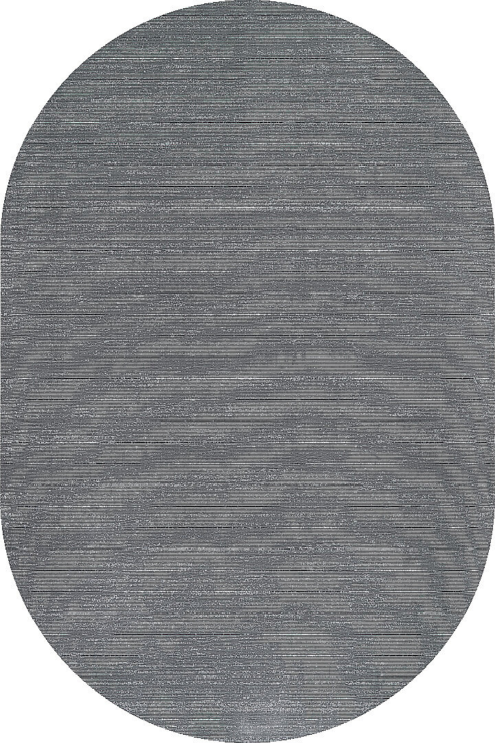 Hayal Yumuşak Kadife Doku Yıkanabilir Kaymaz Dört Mevsim Oval Halı Hy13 Gri 