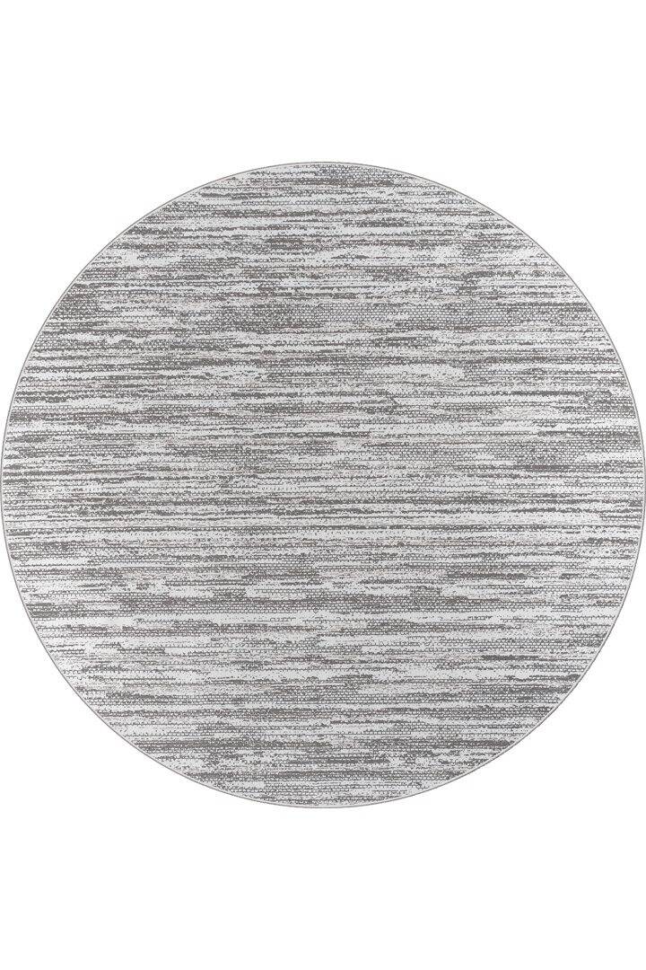 Hayal Yumuşak Kadife Doku Yıkanabilir Kaymaz Dört Mevsim Yuvarlak Halı Hy04 Bej - 1