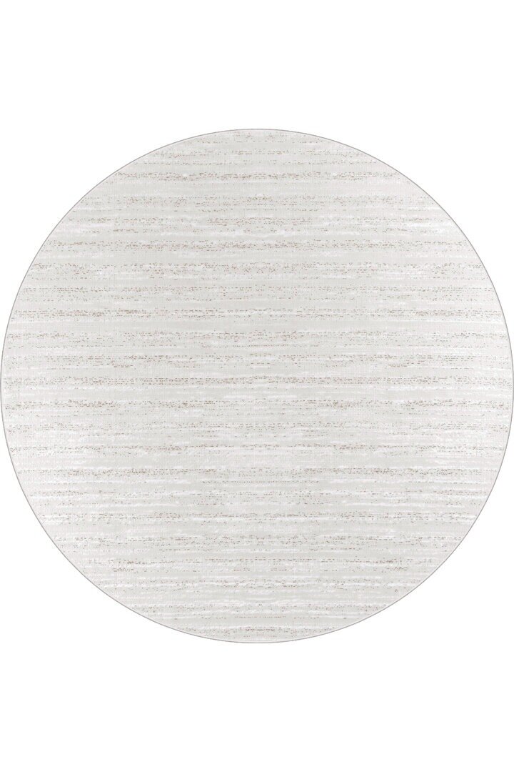 Hayal Yumuşak Kadife Doku Yıkanabilir Kaymaz Dört Mevsim Yuvarlak Halı Hy06 Bej 