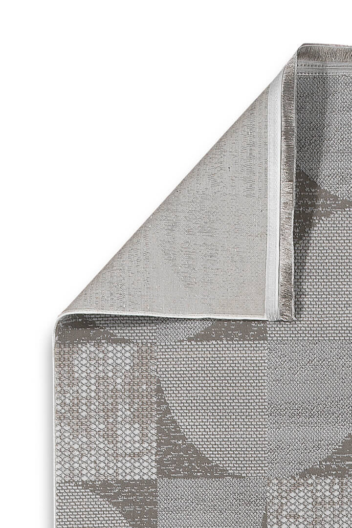 Hayal Yumuşak Kadife Doku Yıkanabilir Kaymaz Dört Mevsim Yuvarlak Halı Hy10 Gri - 4