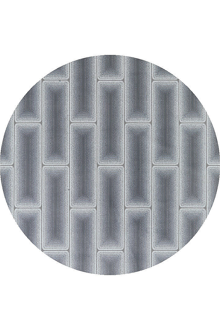 Hayal Yumuşak Kadife Doku Yıkanabilir Kaymaz Dört Mevsim Yuvarlak Halı Hy11 Gri - 1