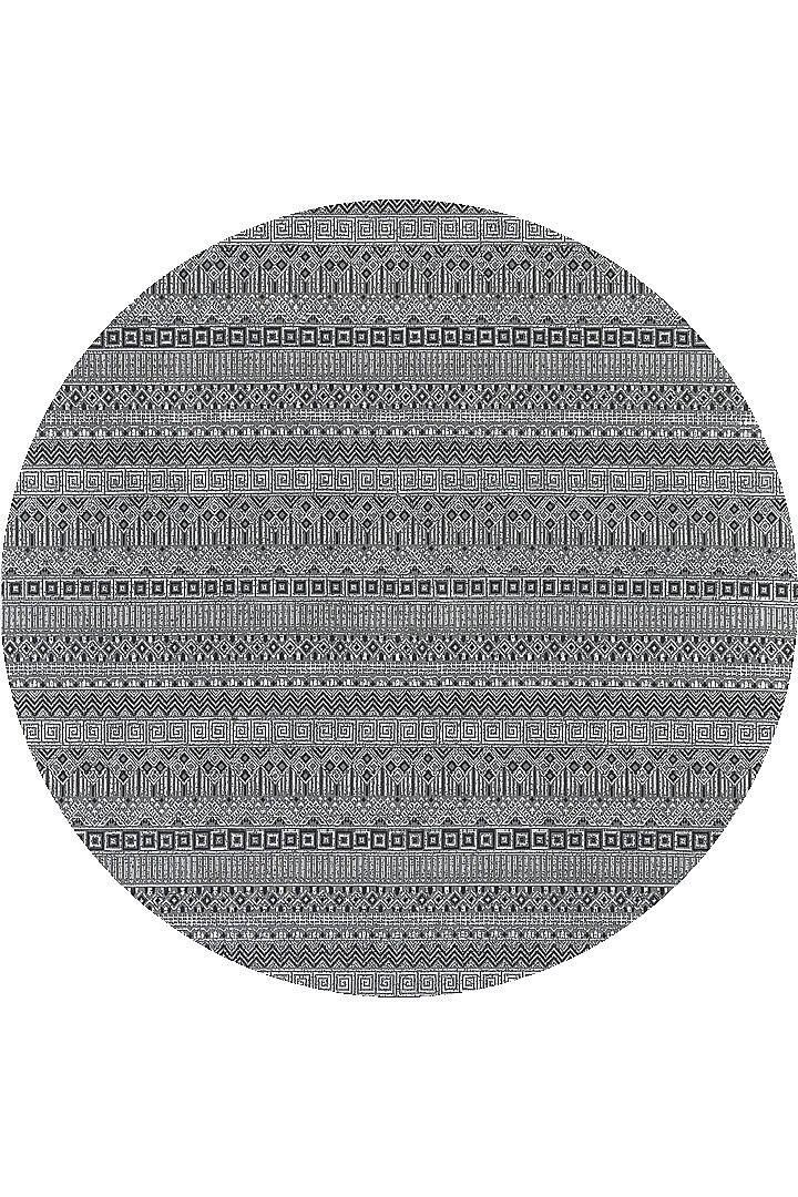 Hayal Yumuşak Kadife Doku Yıkanabilir Kaymaz Dört Mevsim Yuvarlak Halı Hy15 Gri - 1