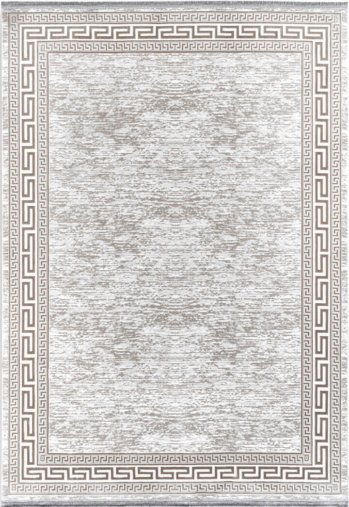 Hayal Yumuşak Kadife Dokulu Yıkanabilir Kaymaz Dört Mevsim Halı Hy01 Bej - 2