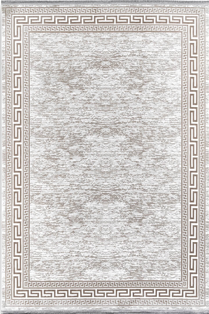 Hayal Yumuşak Kadife Dokulu Yıkanabilir Kaymaz Dört Mevsim Halı Hy01 Bej - Frenda (1)