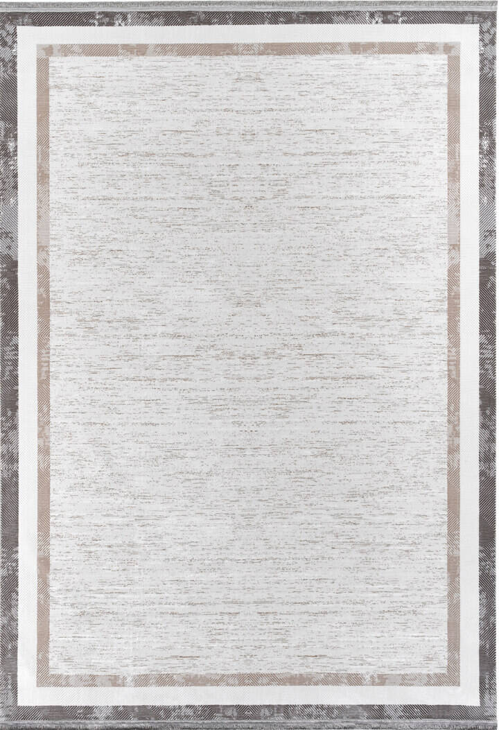 Hayal Yumuşak Kadife Dokulu Yıkanabilir Kaymaz Dört Mevsim Halı Hy02 Gri - 2