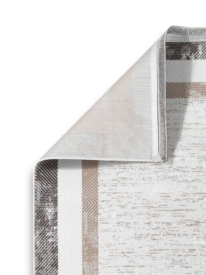 Hayal Yumuşak Kadife Dokulu Yıkanabilir Kaymaz Dört Mevsim Halı Hy02 Gri - 4