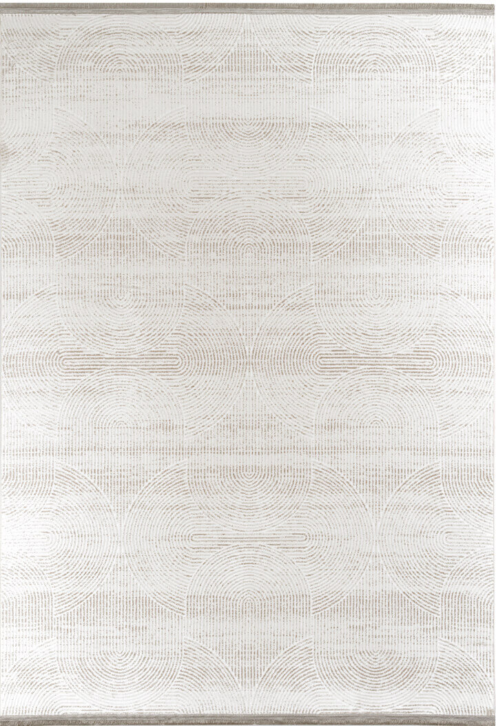 Hayal Yumuşak Kadife Dokulu Yıkanabilir Kaymaz Dört Mevsim Halı Hy07 Bej - 2