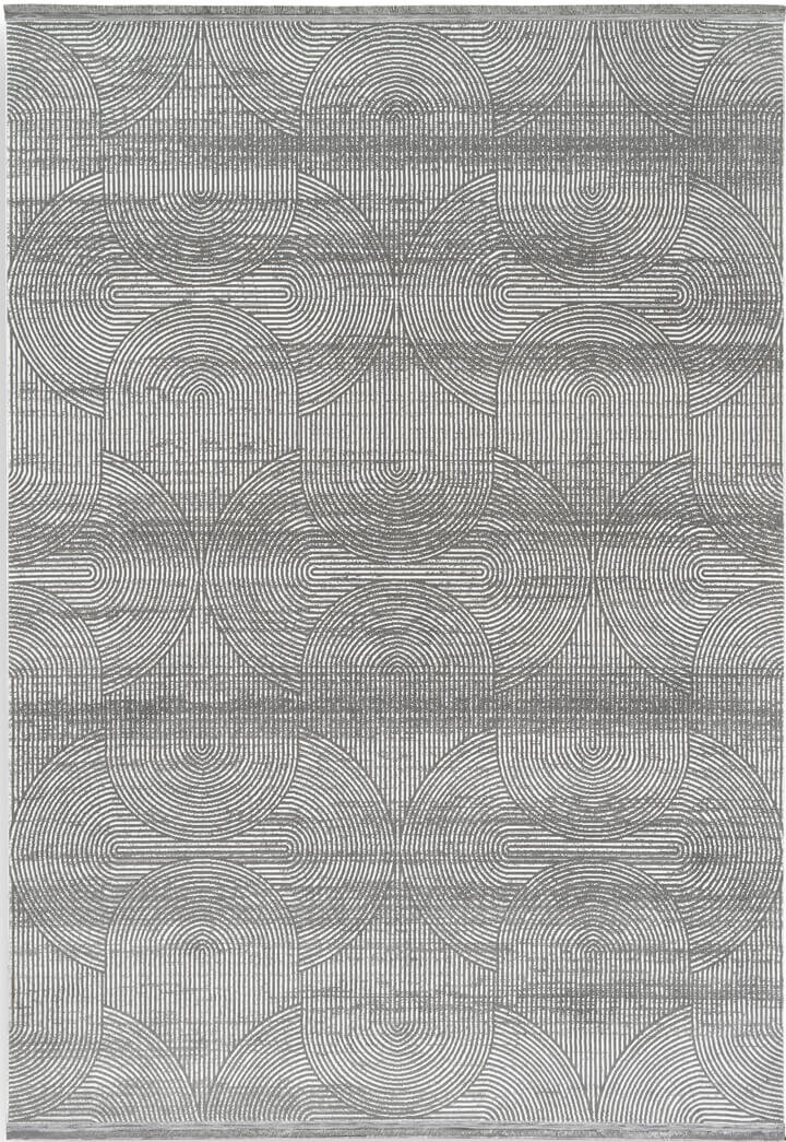 Hayal Yumuşak Kadife Dokulu Yıkanabilir Kaymaz Dört Mevsim Halı Hy09 Gri - 2