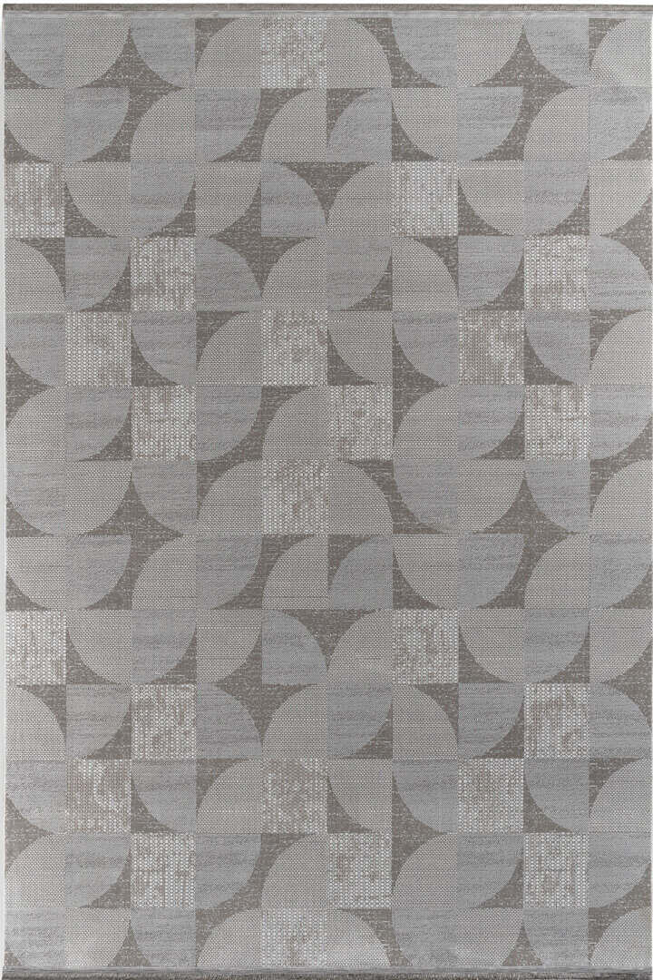 Hayal Yumuşak Kadife Dokulu Yıkanabilir Kaymaz Dört Mevsim Halı Hy10 Gri - Frenda (1)