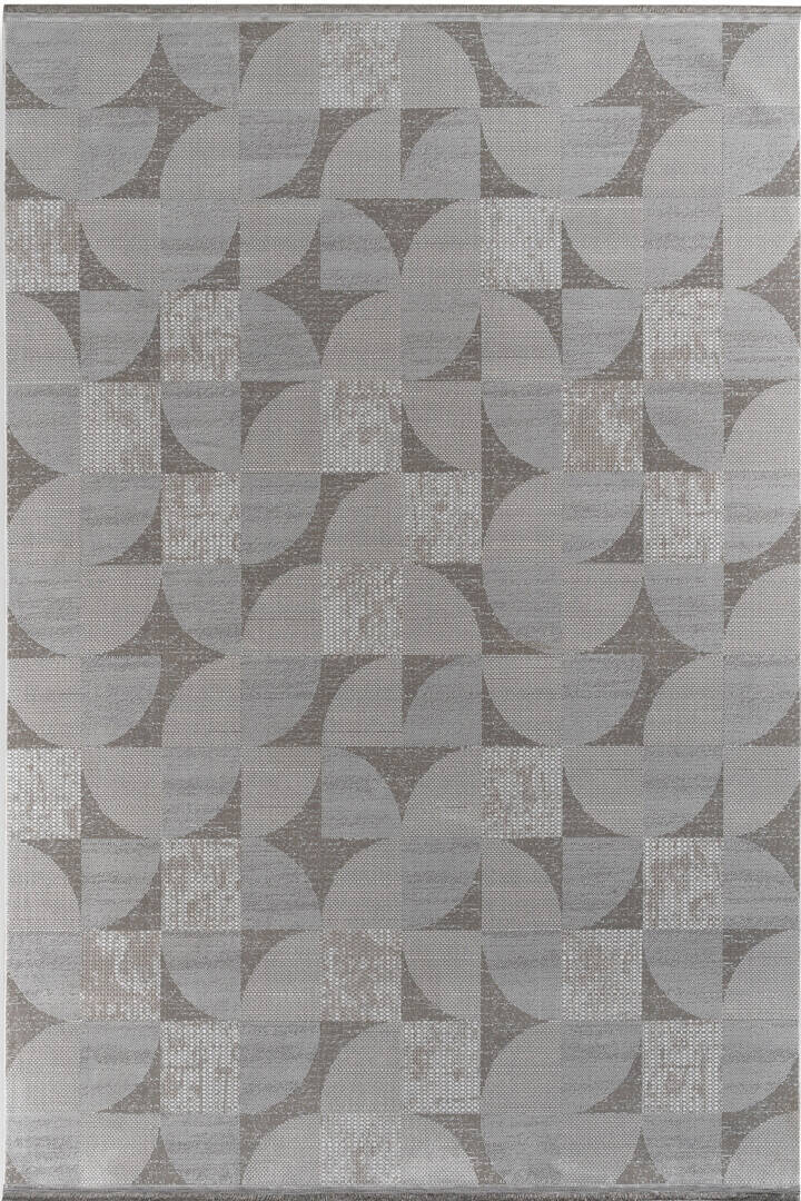 Hayal Yumuşak Kadife Dokulu Yıkanabilir Kaymaz Dört Mevsim Halı Hy10 Gri - 2