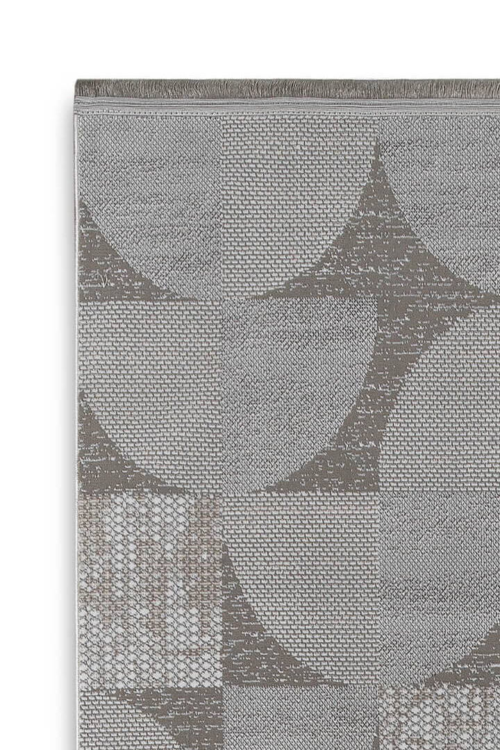 Hayal Yumuşak Kadife Dokulu Yıkanabilir Kaymaz Dört Mevsim Halı Hy10 Gri - 3