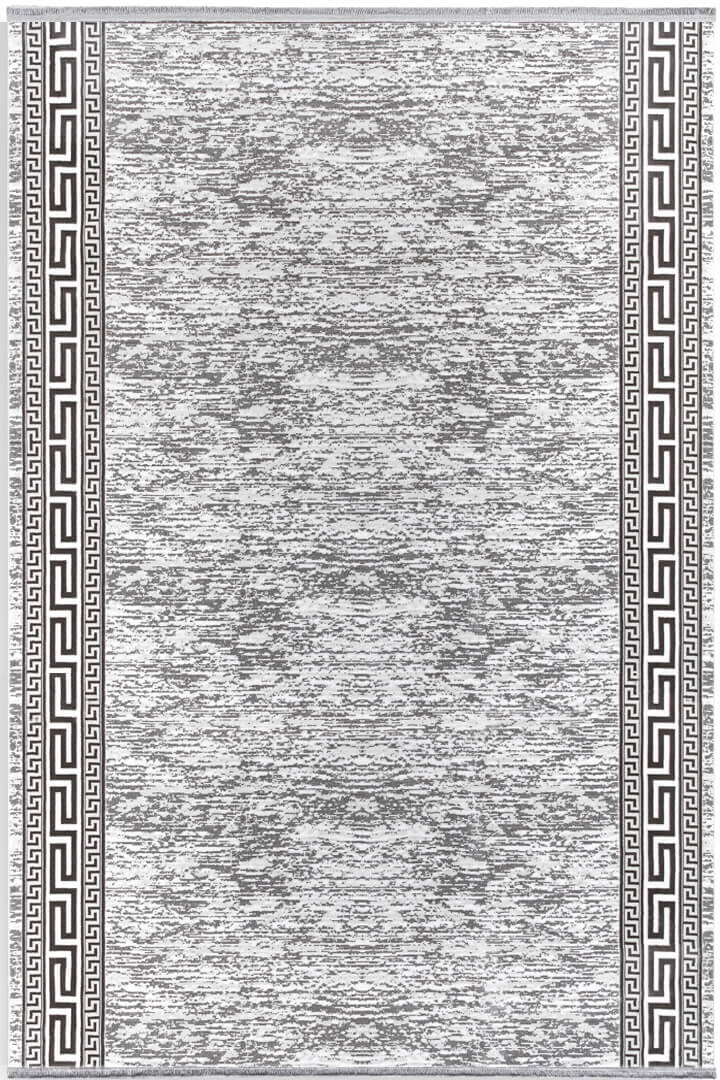 Hayal Yumuşak Kadife Dokulu Yıkanabilir Kaymaz Dört Mevsim Kişiye Özel Yolluk Halı Hy01 Kesme Gri - Frenda (1)