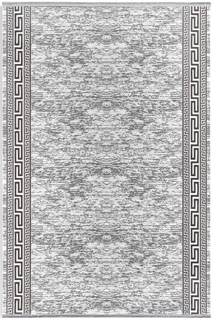 Hayal Yumuşak Kadife Dokulu Yıkanabilir Kaymaz Dört Mevsim Kişiye Özel Yolluk Halı Hy01 Kesme Gri - 2