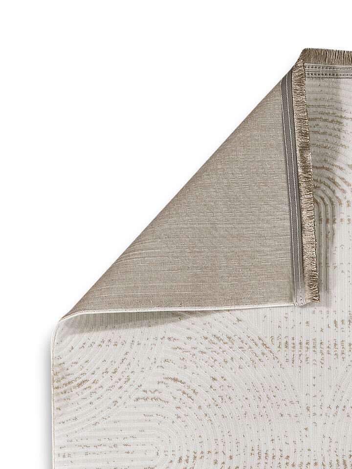 Hayal Yumuşak Kadife Dokulu Yıkanabilir Kaymaz Dört Mevsim Kişiye Özel Yolluk Halı Hy07 Kesme Bej - 5