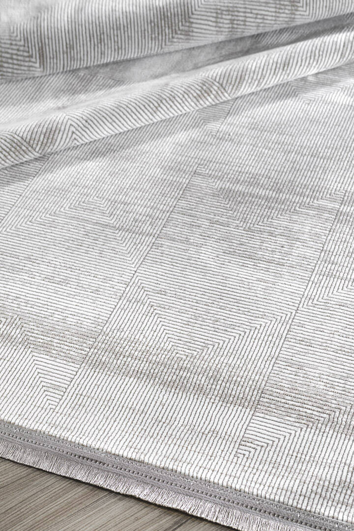 Hayal Yumuşak Kadife Dokulu Yıkanabilir Kaymaz Dört Mevsim Yuvarlak Halı Hy03 Bej							 - 2