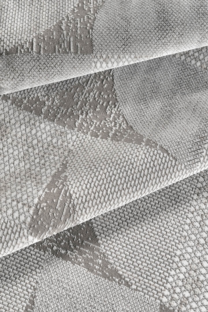 Hayal Yumuşak Kadife Dokulu Yıkanabilir Kaymaz Dört Mevsim Yuvarlak Halı Hy10 Gri - Frenda (1)