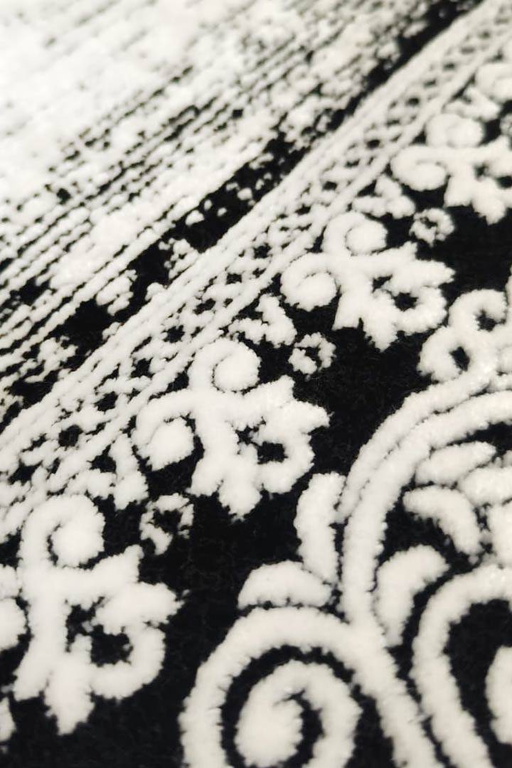 Imperial Klasik Göbekli Eskitme Halı 20392 Siyah - 4