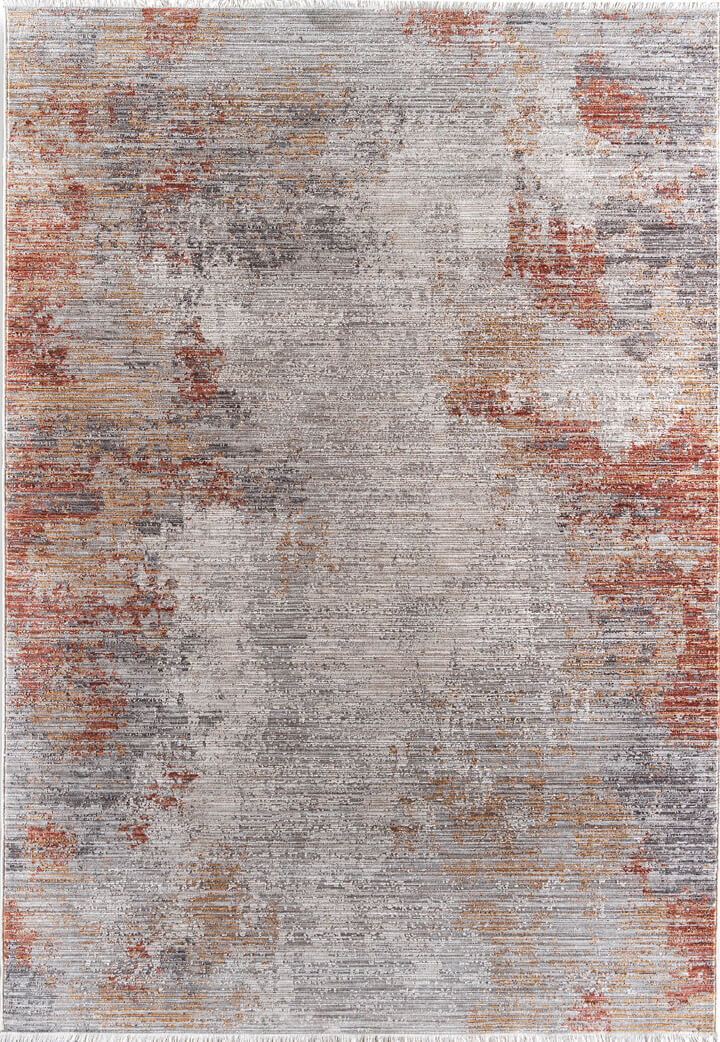 Indiana Abstract Desenli Vintage Eskitme Görünümlü Modern Halı In01 Multi - Frenda (1)