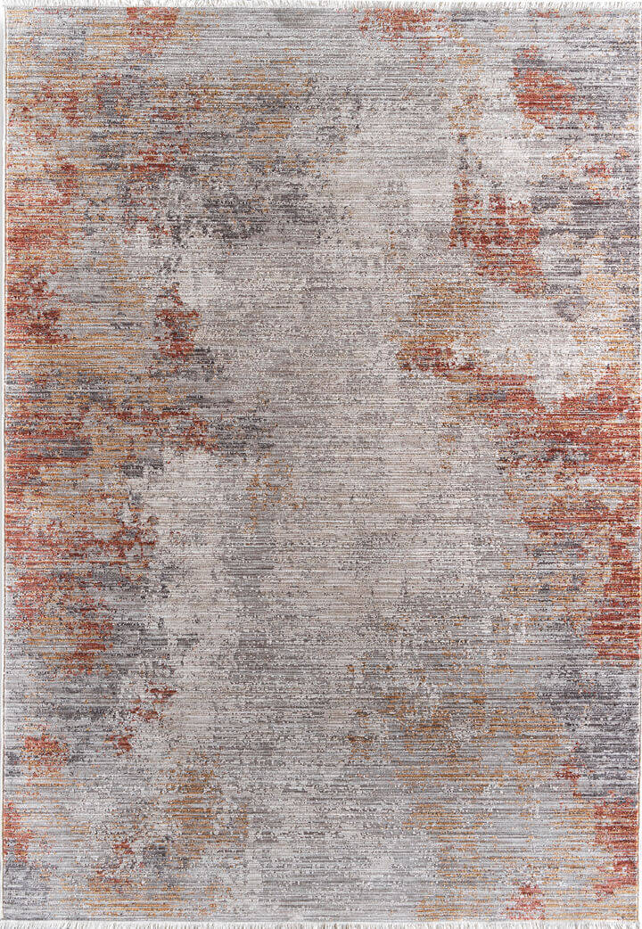 Indiana Abstract Desenli Vintage Eskitme Görünümlü Modern Halı In01 Multi - 2