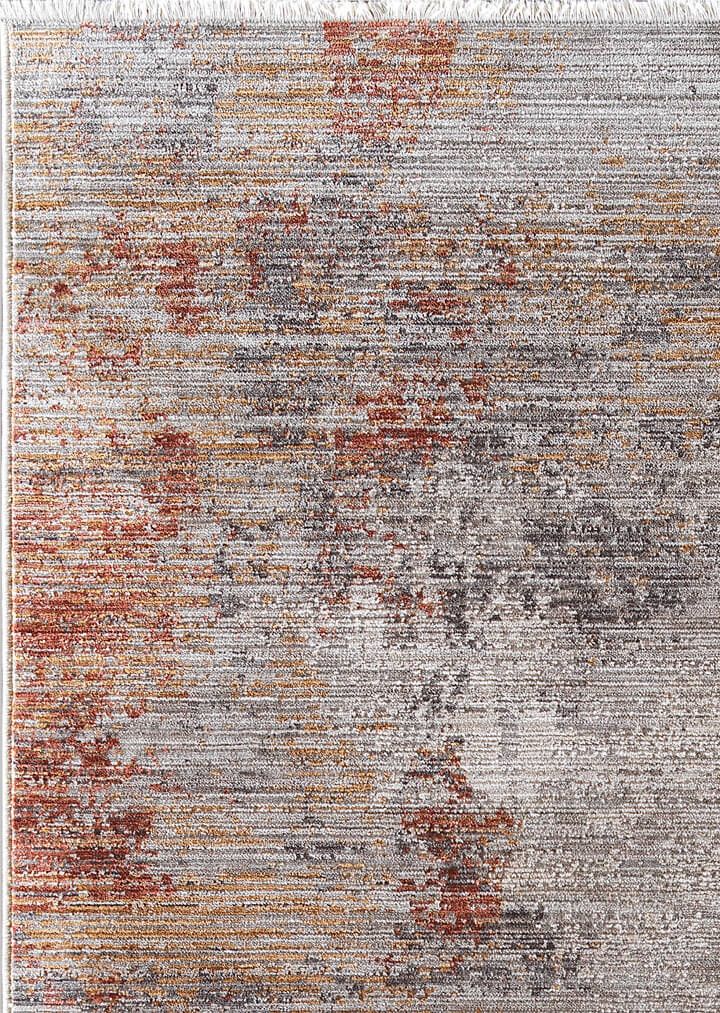 Indiana Abstract Desenli Vintage Eskitme Görünümlü Modern Halı In01 Multi - 4