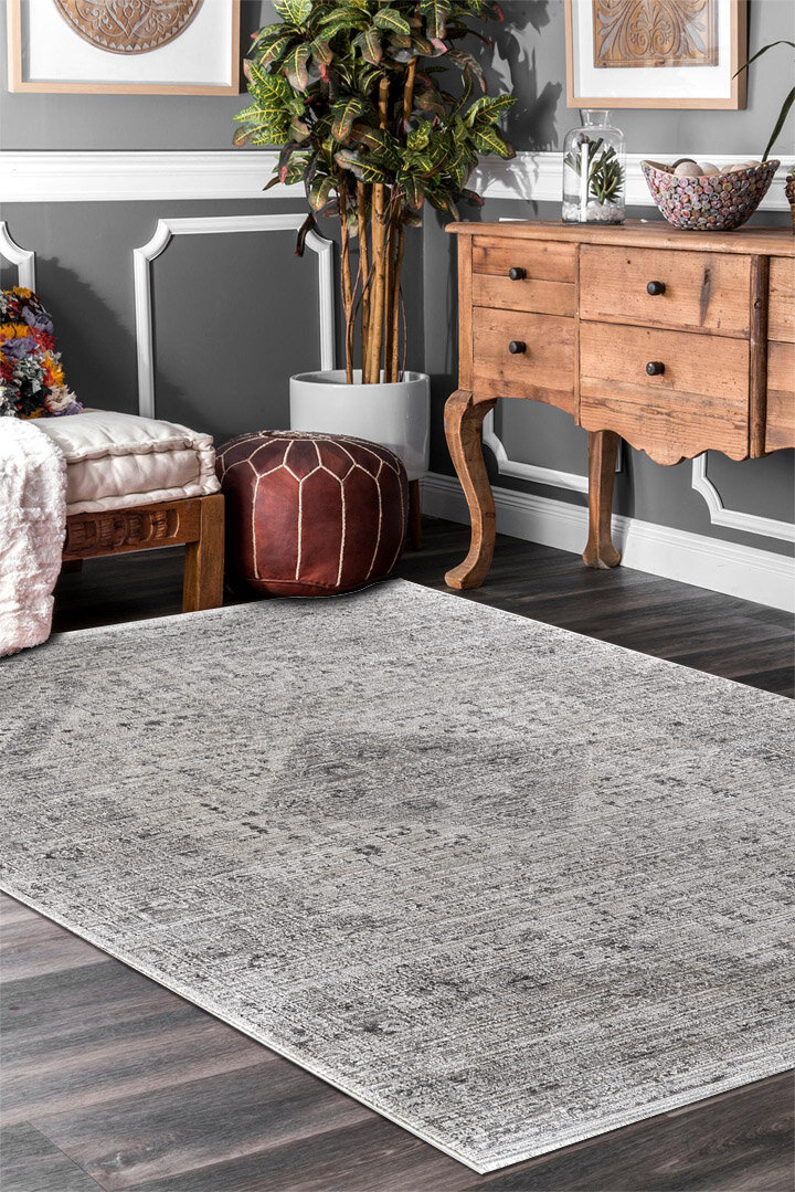 Indiana Etnik Desenli Vintage Eskitme Görünümlü Modern Halı In02 Multi	 - Frenda