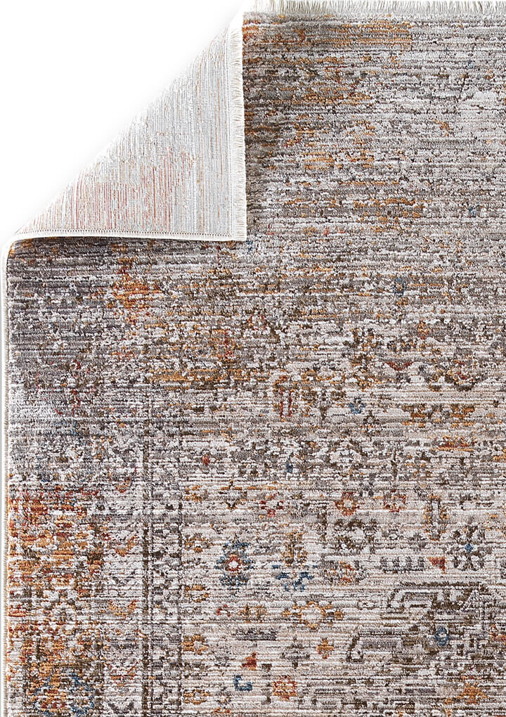 Indiana Etnik Desenli Vintage Eskitme Görünümlü Modern Halı In04 Multi - 3