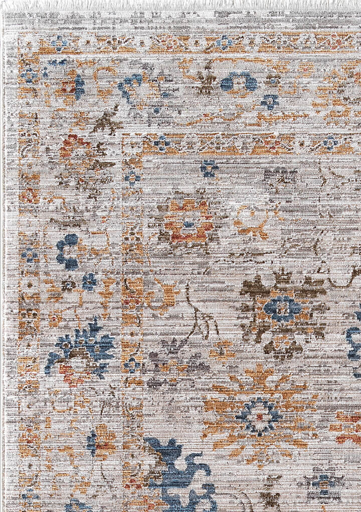 Indiana Etnik Desenli Vintage Eskitme Görünümlü Modern Halı In05 Multi - 4