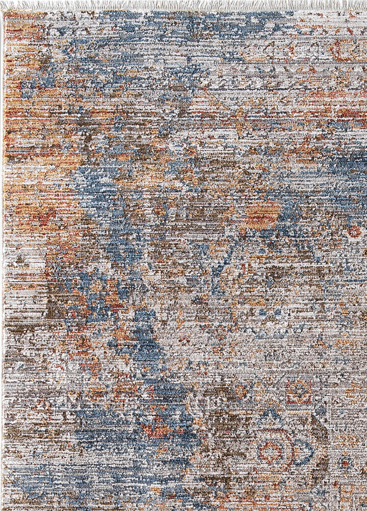 Indiana Etnik Desenli Vintage Eskitme Görünümlü Modern Halı In06 Multi - 4