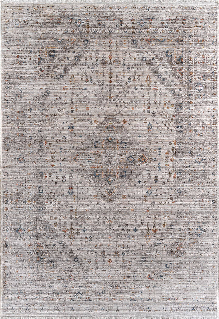 Indiana Etnik Desenli Vintage Görünümlü Modern Halı In03 Multi	 - 2