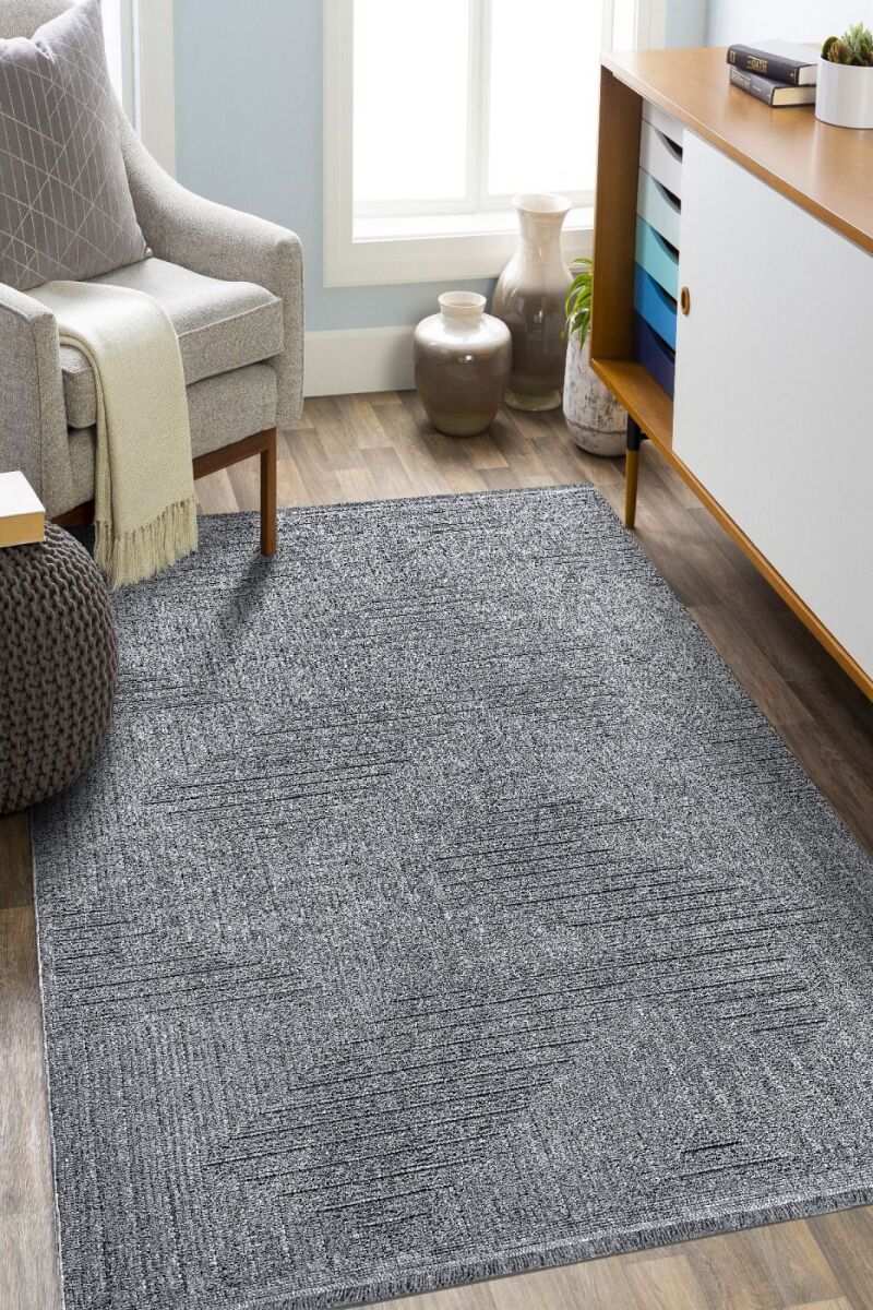 İskandinav Desenli Modern Bej Makina Halısı Lupi LP06 - 4