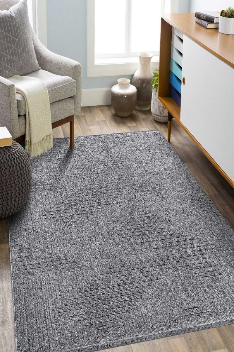İskandinav Desenli Modern Bej Makina Halısı Lupi LP06 - 4
