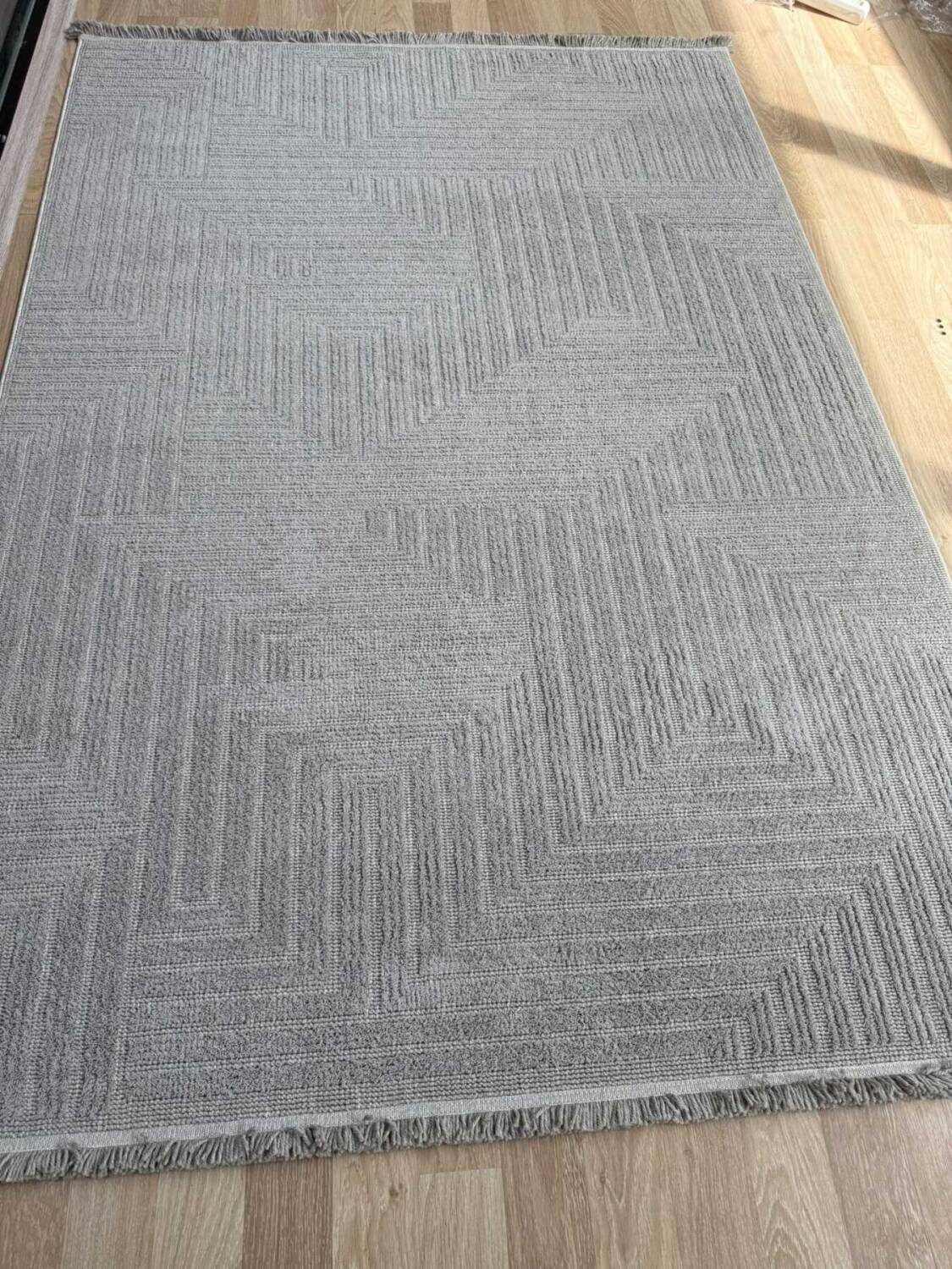 İskandinav Desenli Modern Bej Makina Halısı Lupi LP06 - 6