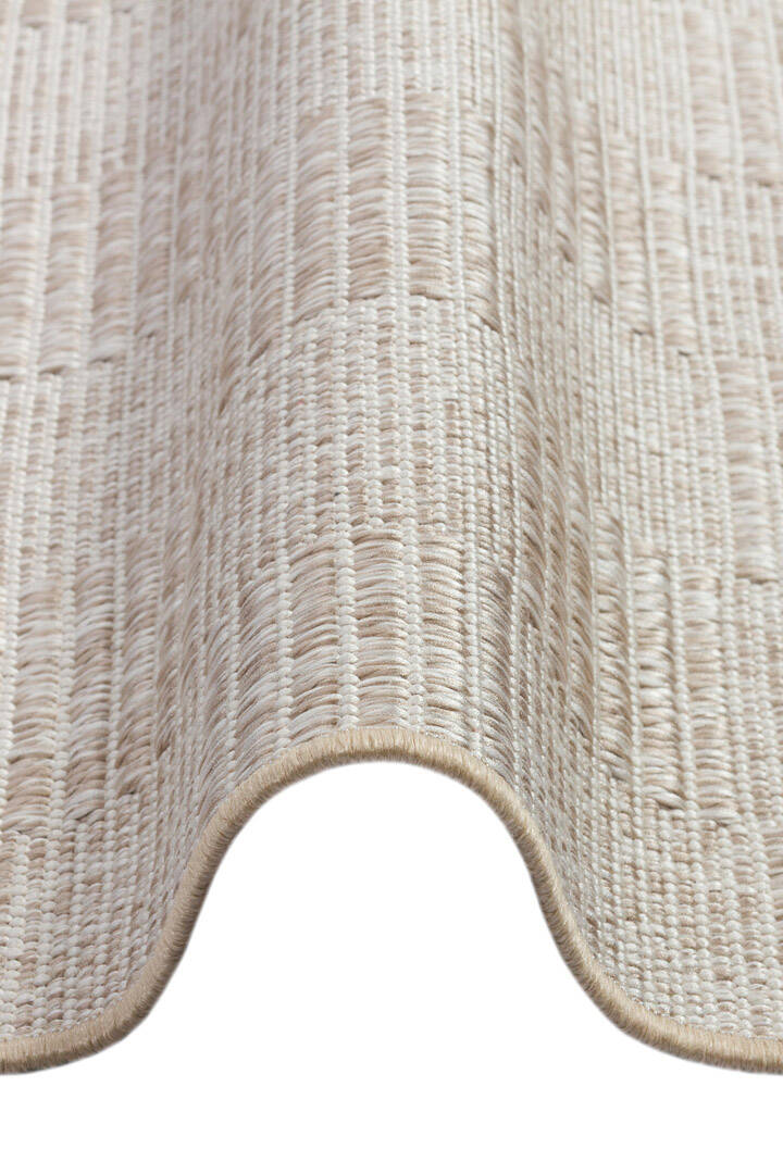 Kaymaz Yıkanabilir Doğal Dokulu Bej Dekoratif Sisal Oval Halı Siesta 1507 - 2