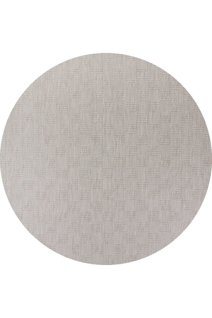Kaymaz Yıkanabilir Doğal Dokulu Bej Dekoratif Sisal Yuvarlak Halı Siesta 1507 