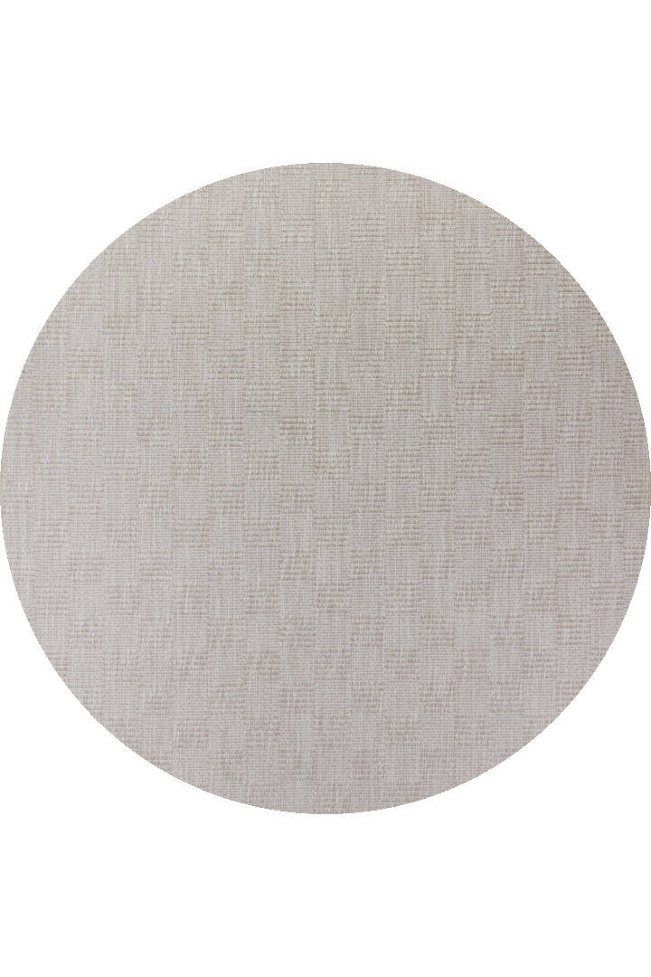 Kaymaz Yıkanabilir Doğal Dokulu Bej Dekoratif Sisal Yuvarlak Halı Siesta 1507 - 1