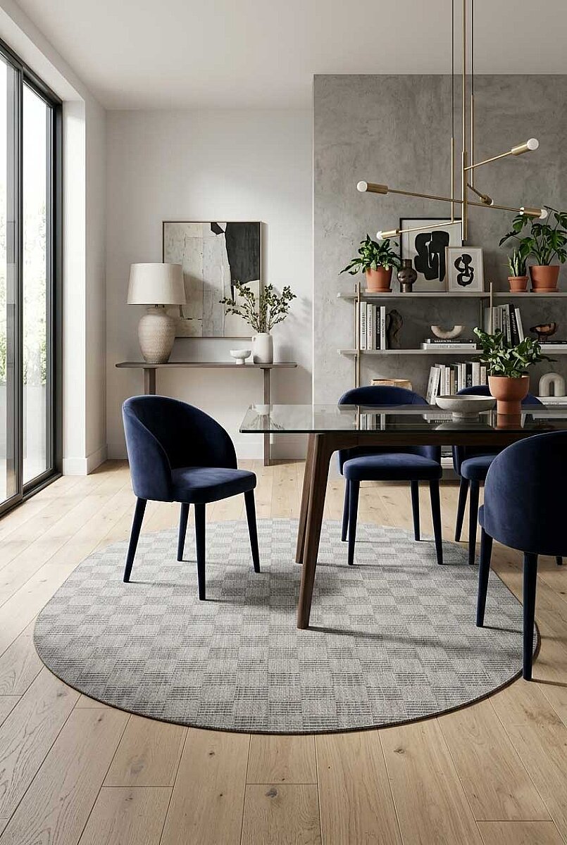 Kaymaz Yıkanabilir Doğal Dokulu Gri Dekoratif Sisal Oval Halı Siesta 1508 - Frenda