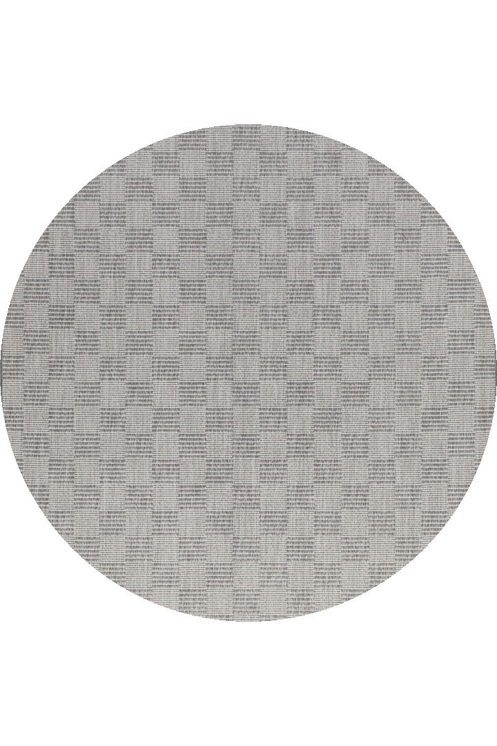 Kaymaz Yıkanabilir Doğal Dokulu Gri Dekoratif Sisal Yuvarlak Halı Siesta 1508 